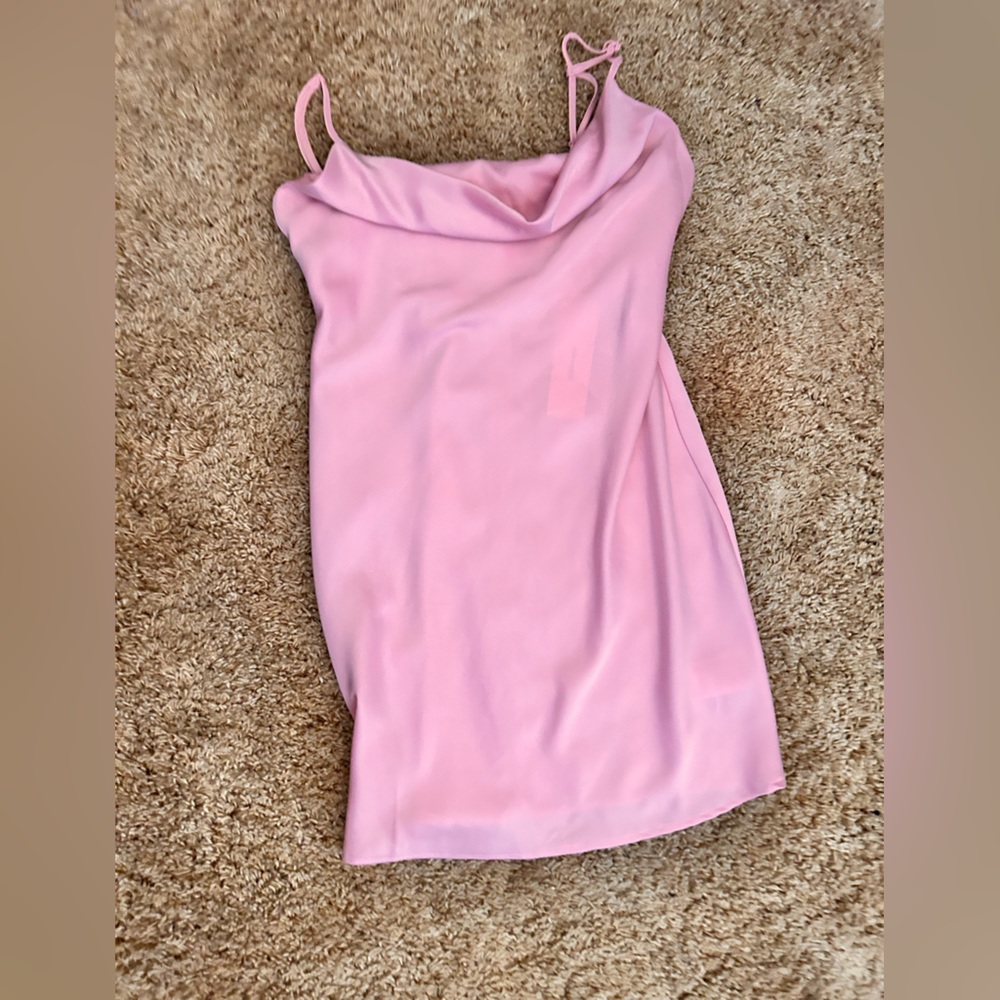 Light pink silk dress